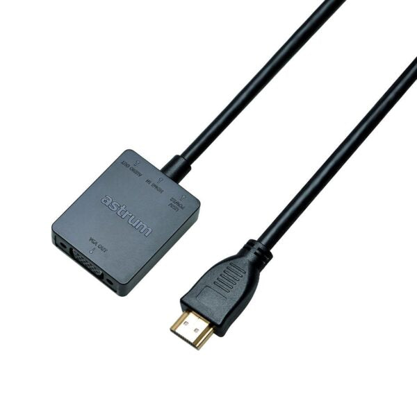 Astrum HDMI to VGA Adapter with Audio | 1080P Support  - DA450
