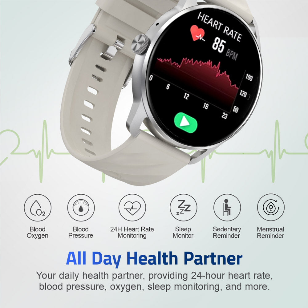 Astrum Smart Watch 1.39" HD IPX68 with BT Calls Sports HR BP BO - MT410