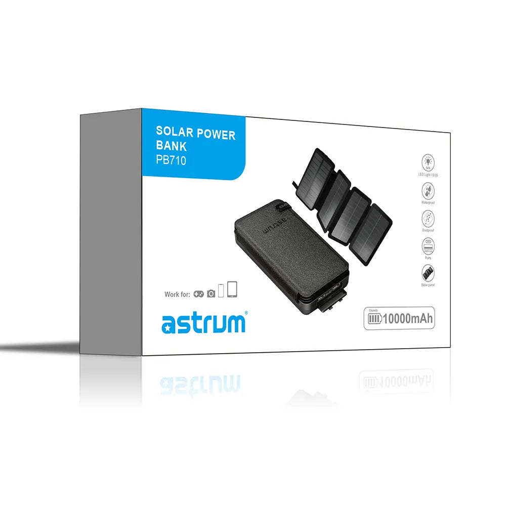 Astrum 10000mAh Solar Power Bank - PB710