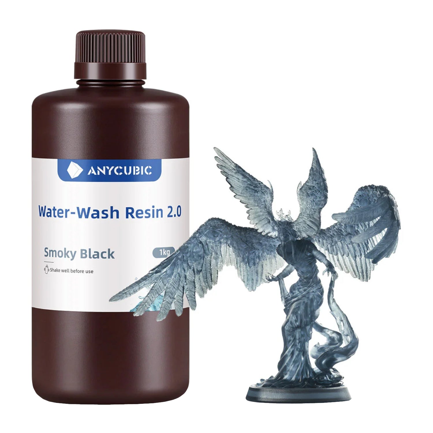 Anycubic Water Wash Resin 2.0 – Smoky Black